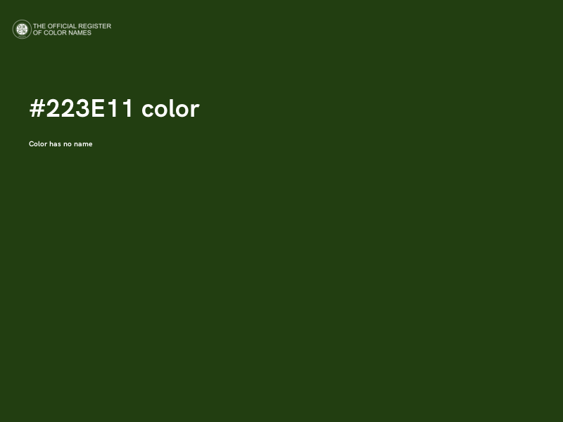 #223E11 color image