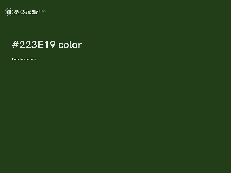 #223E19 color image