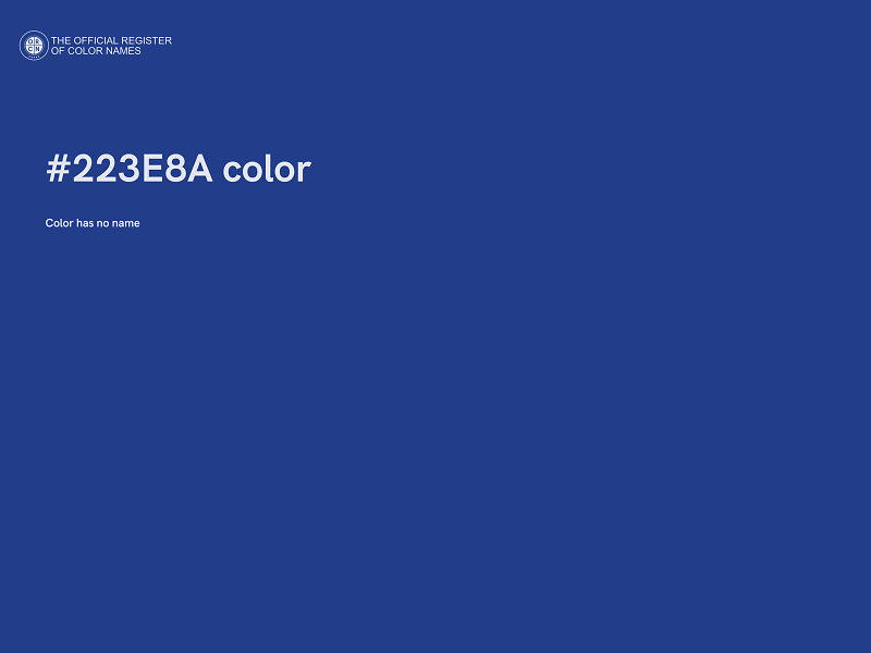 #223E8A color image