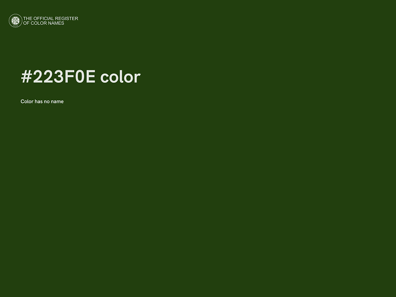 #223F0E color image