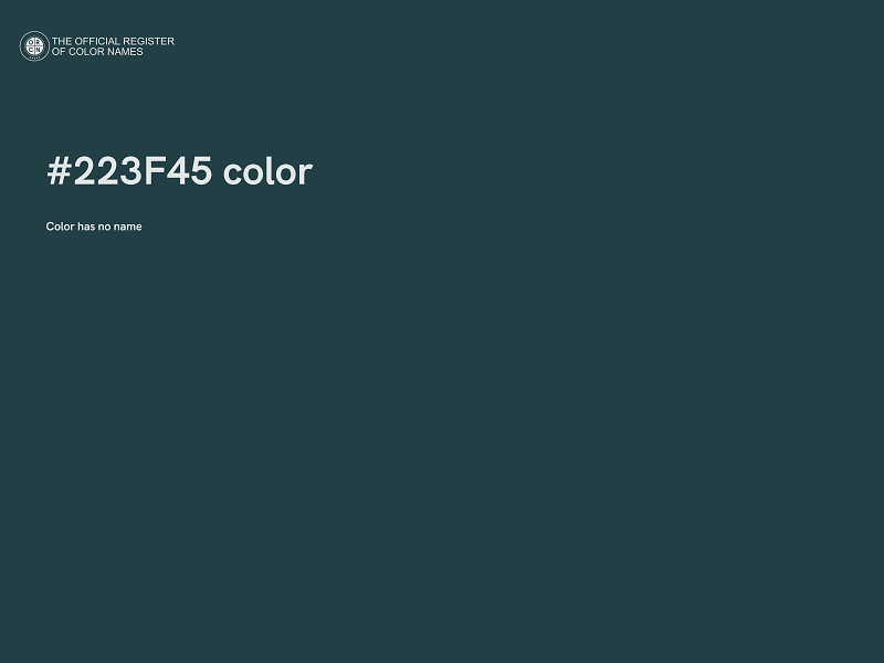 #223F45 color image