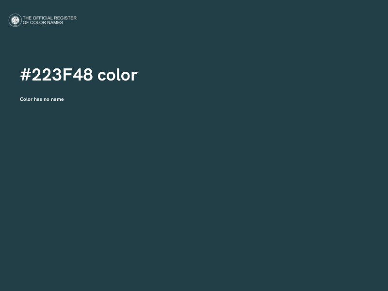 #223F48 color image