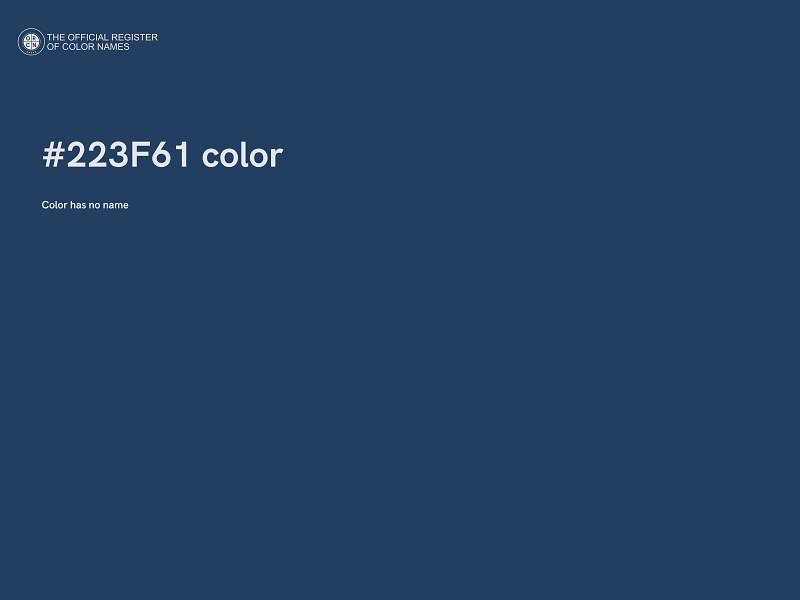 #223F61 color image