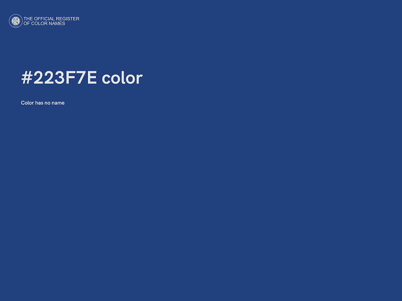 #223F7E color image