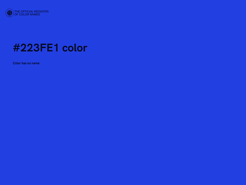 #223FE1 color image