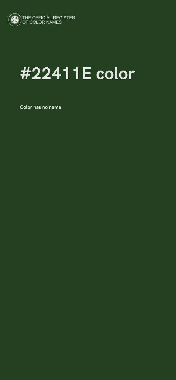 #22411E color image
