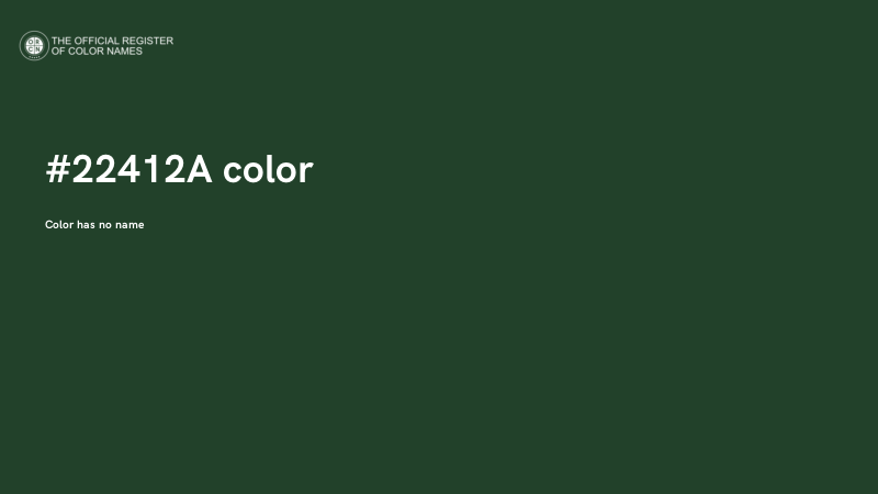 #22412A color image