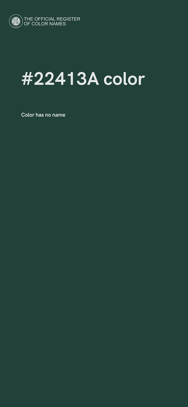 #22413A color image