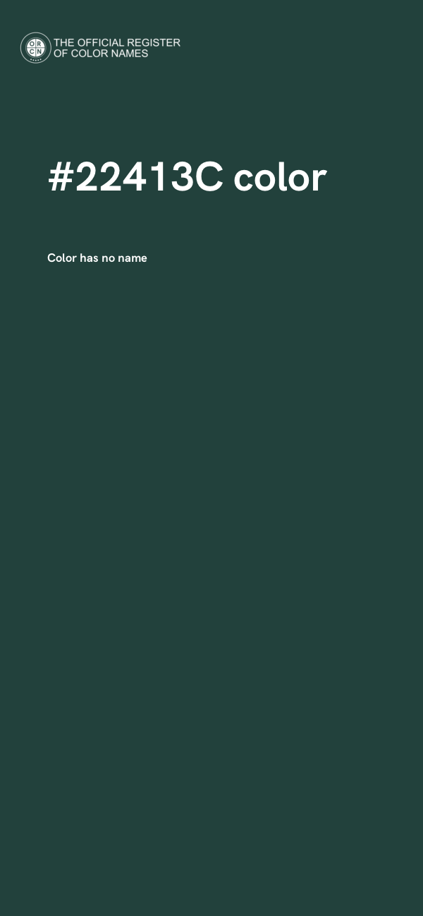 #22413C color image