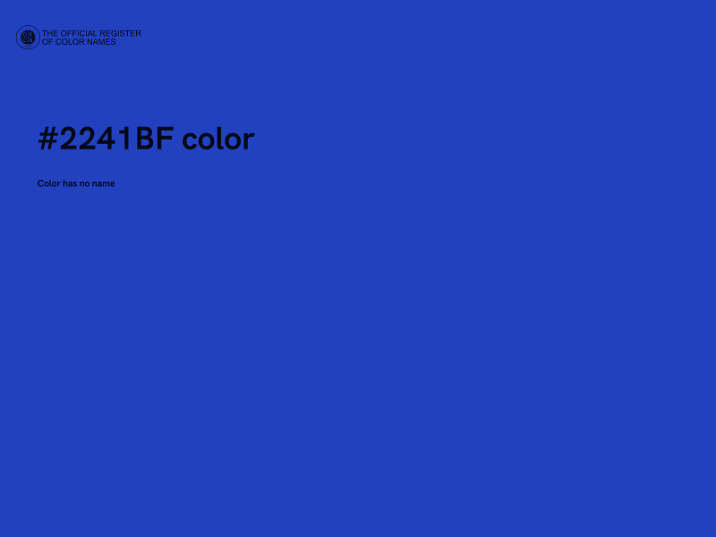 #2241BF color image