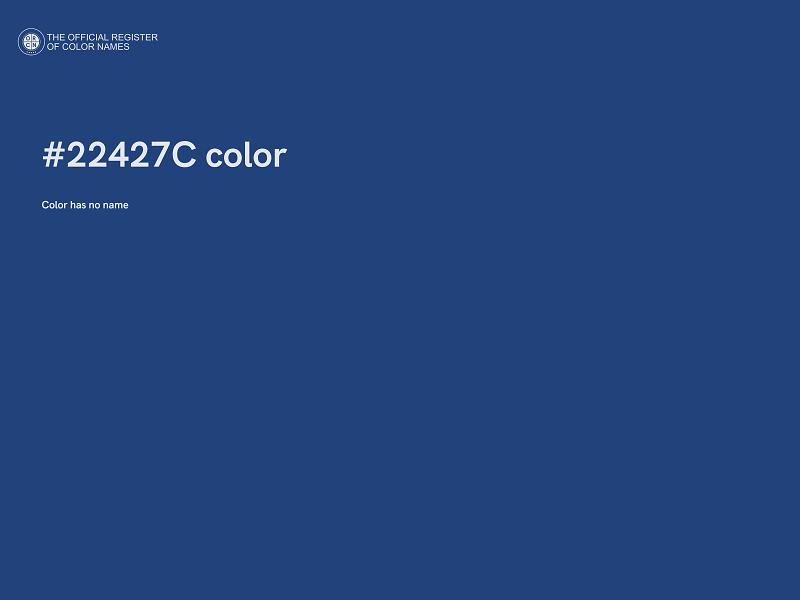 #22427C color image