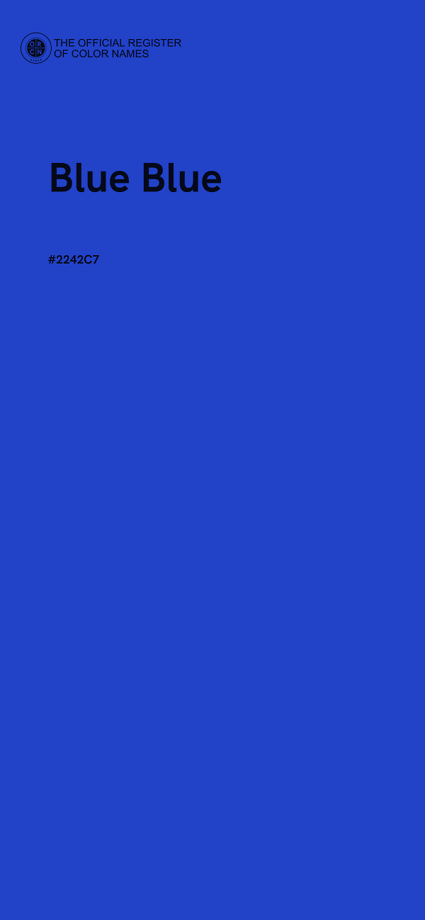 #2242C7 - Blue Blue color image