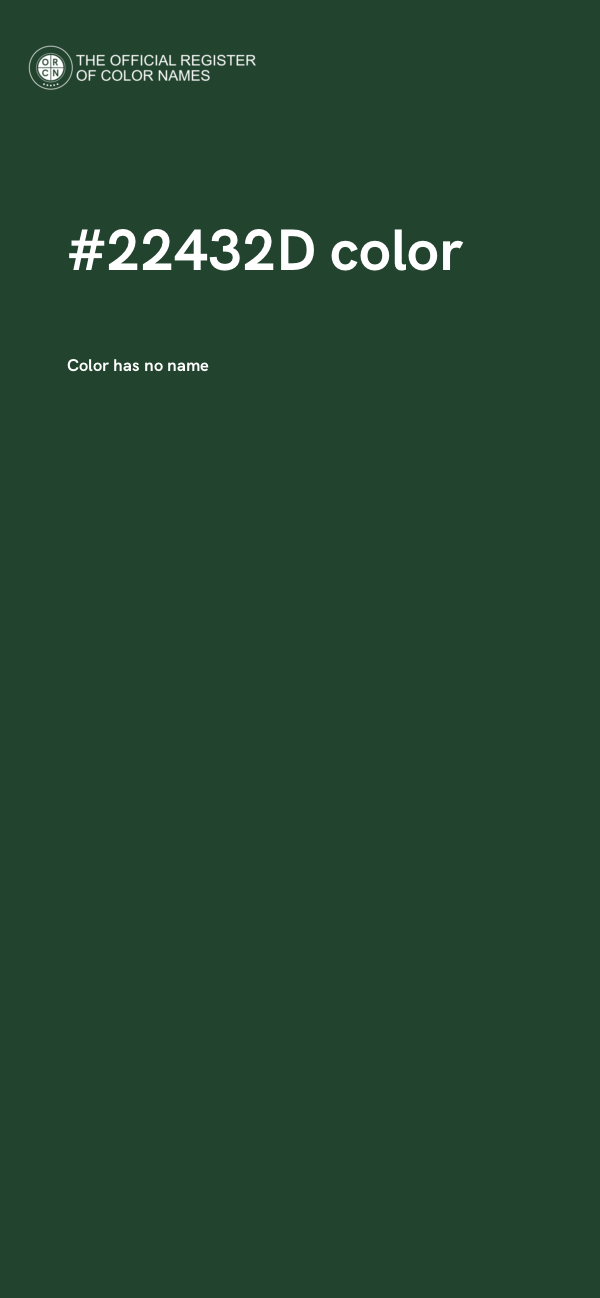 #22432D color image