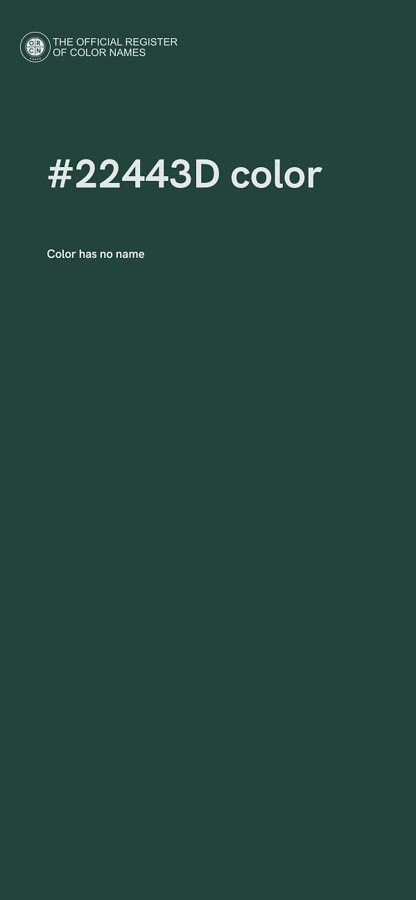 #22443D color image