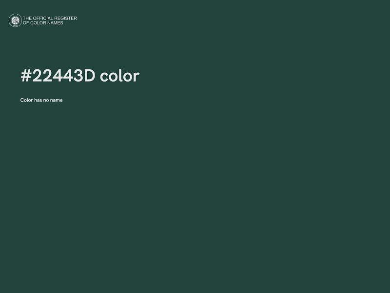 #22443D color image