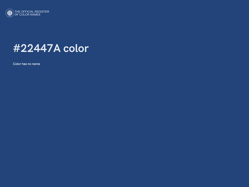 #22447A color image