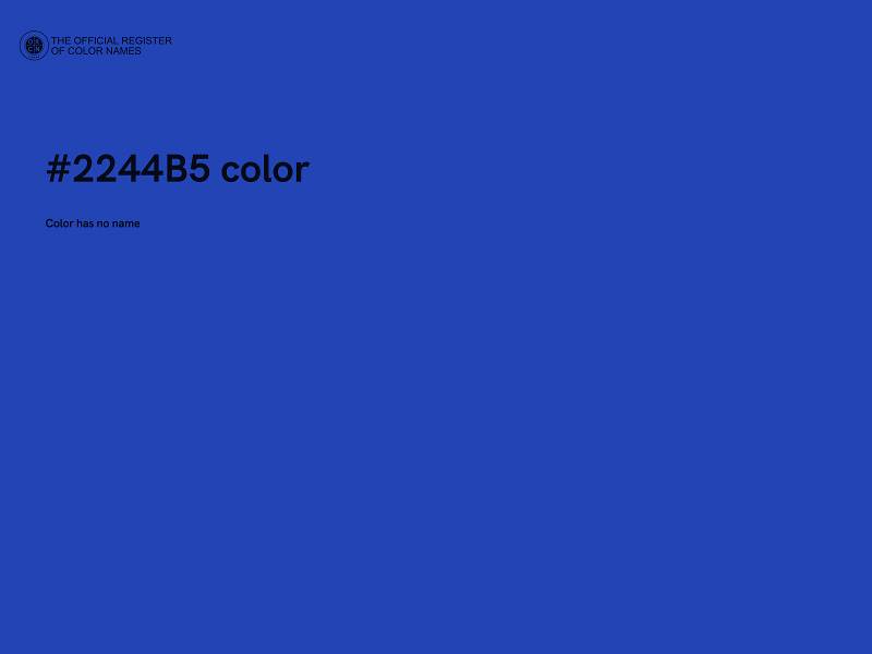 #2244B5 color image
