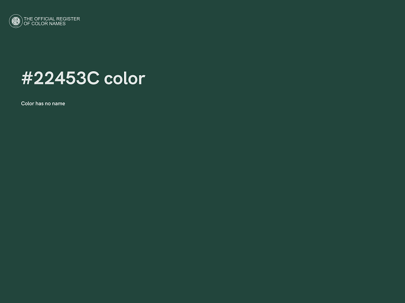 #22453C color image