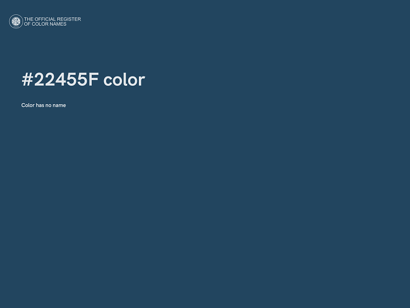 #22455F color image