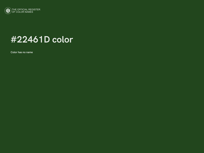#22461D color image