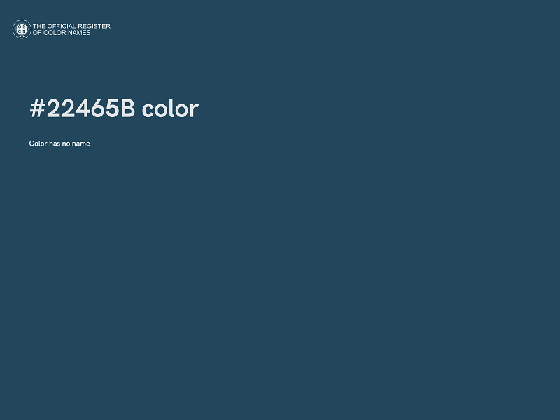 #22465B color image