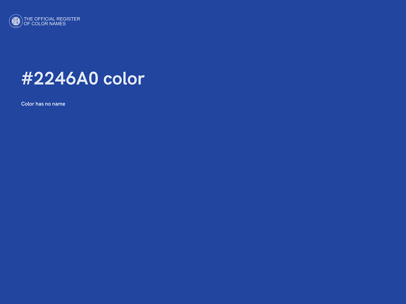 #2246A0 color image
