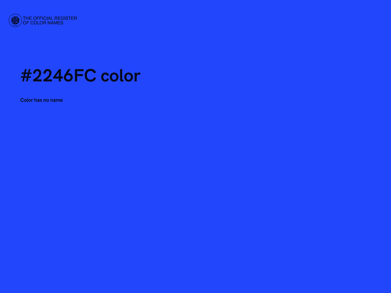 #2246FC color image