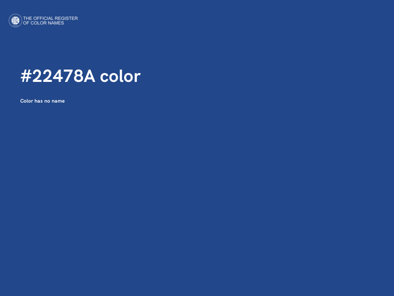#22478A color image