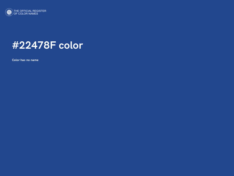 #22478F color image