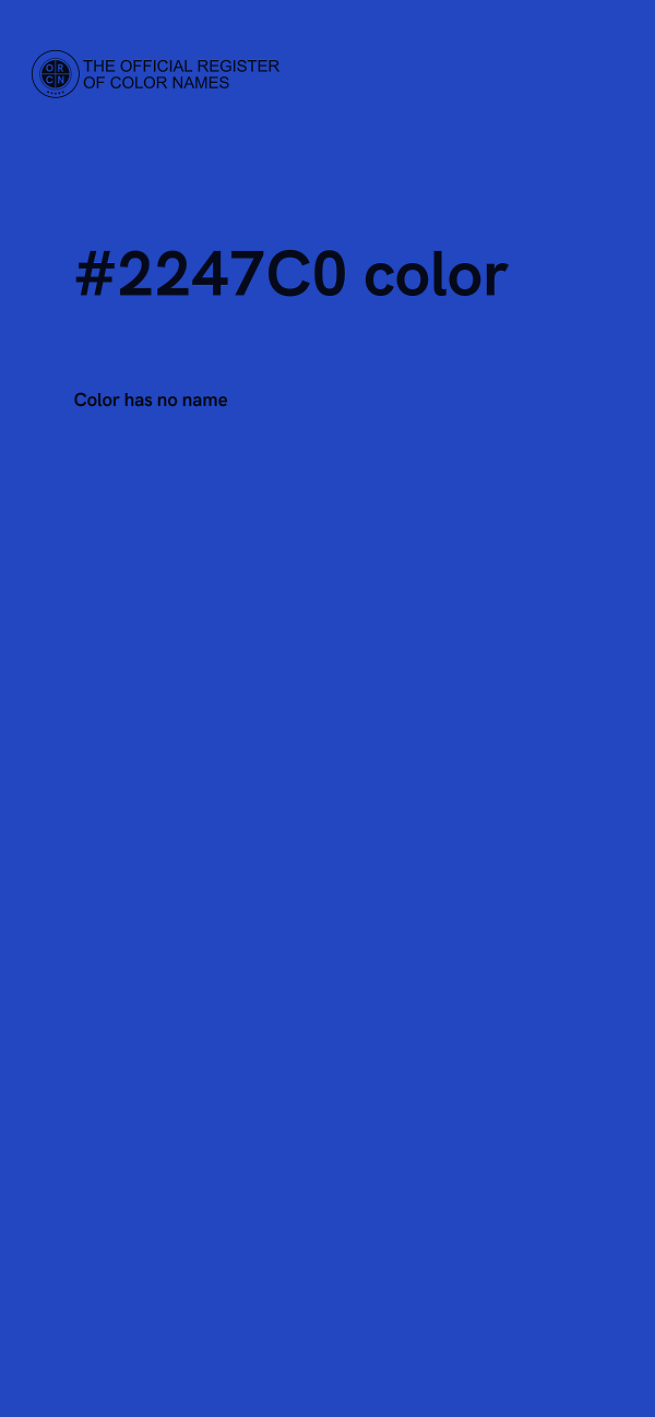 #2247C0 color image