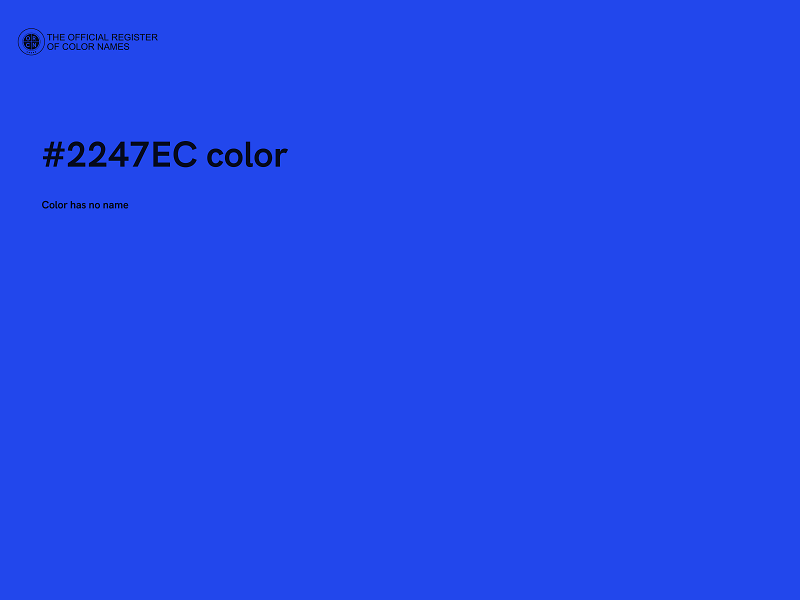 #2247EC color image