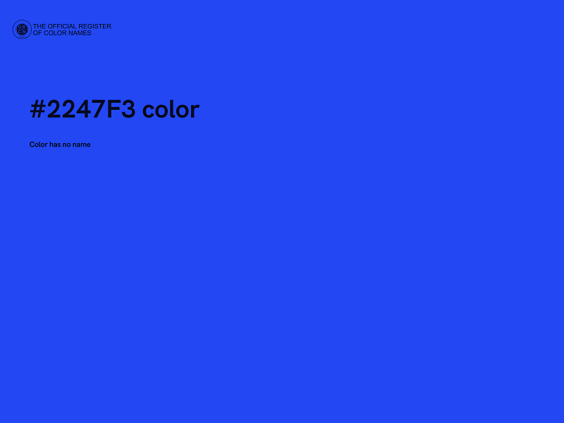 #2247F3 color image