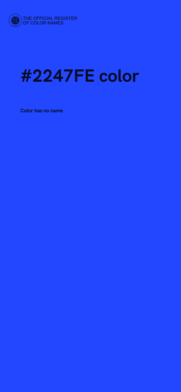 #2247FE color image
