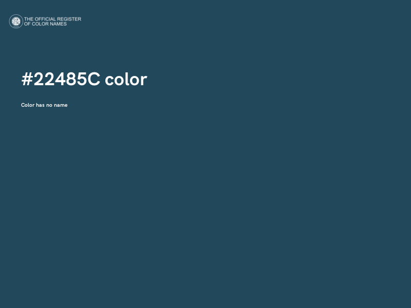#22485C color image