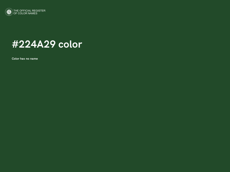 #224A29 color image