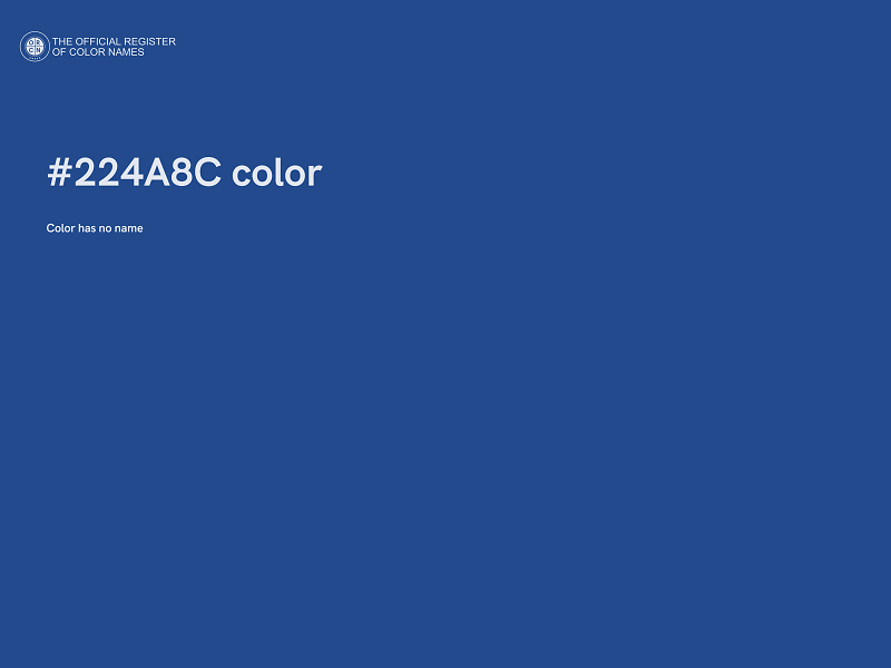 #224A8C color image