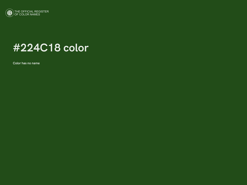 #224C18 color image