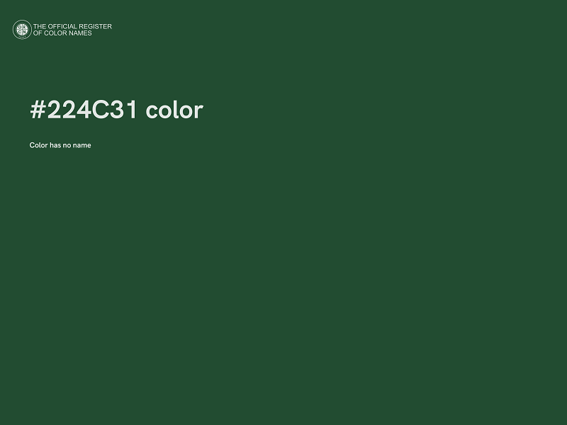 #224C31 color image