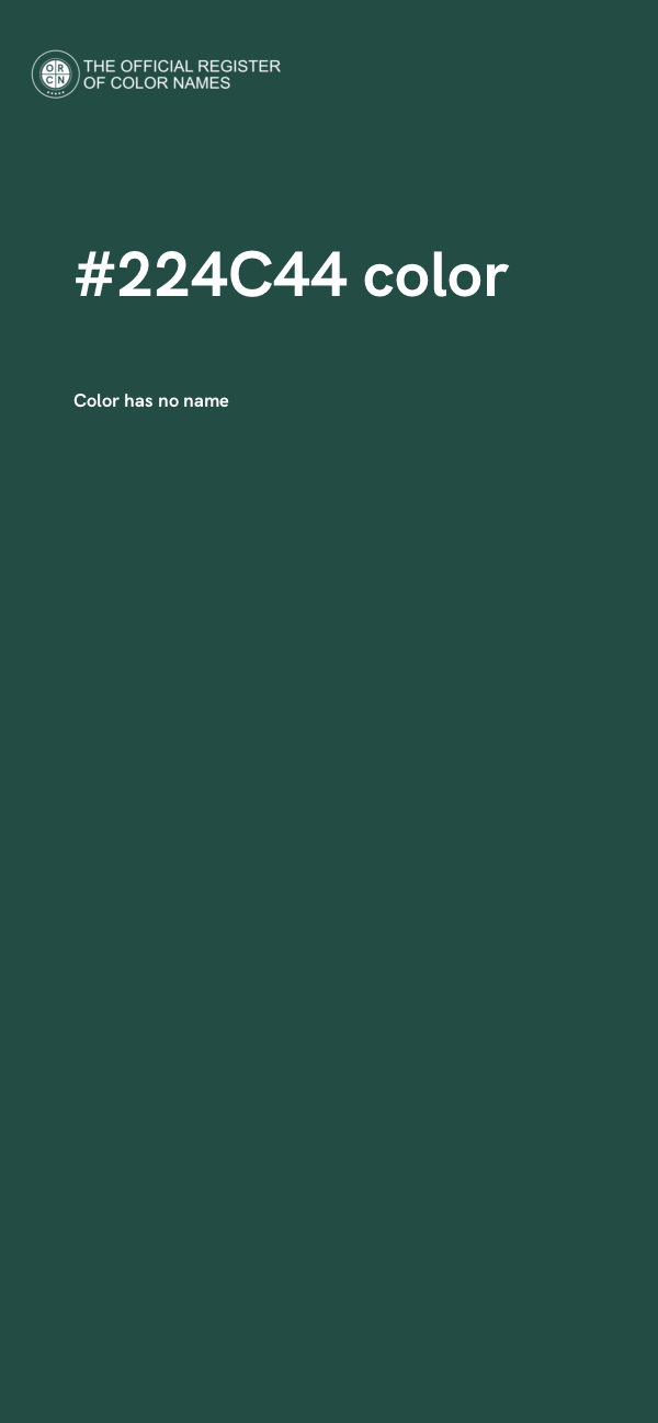 #224C44 color image
