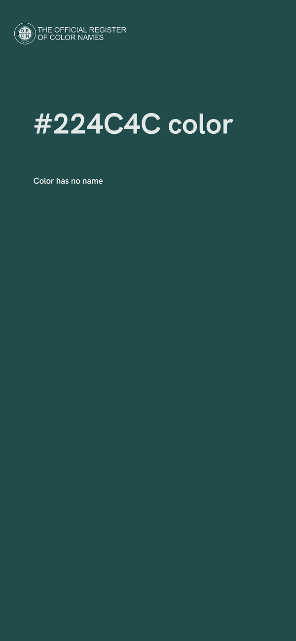 #224C4C color image