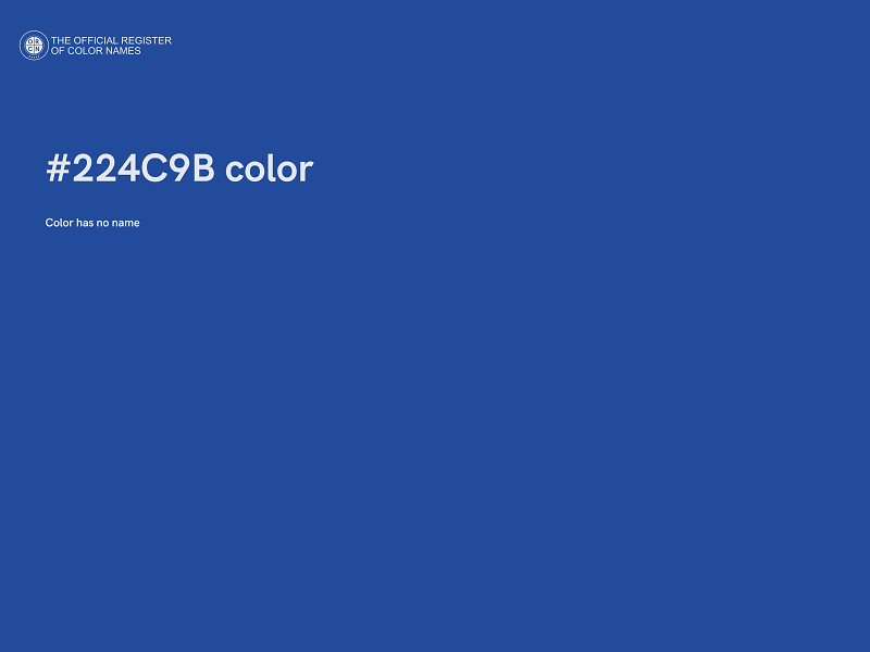 #224C9B color image