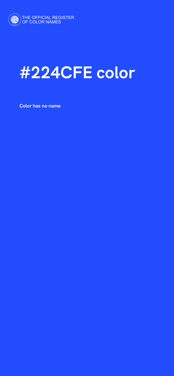 #224CFE color image
