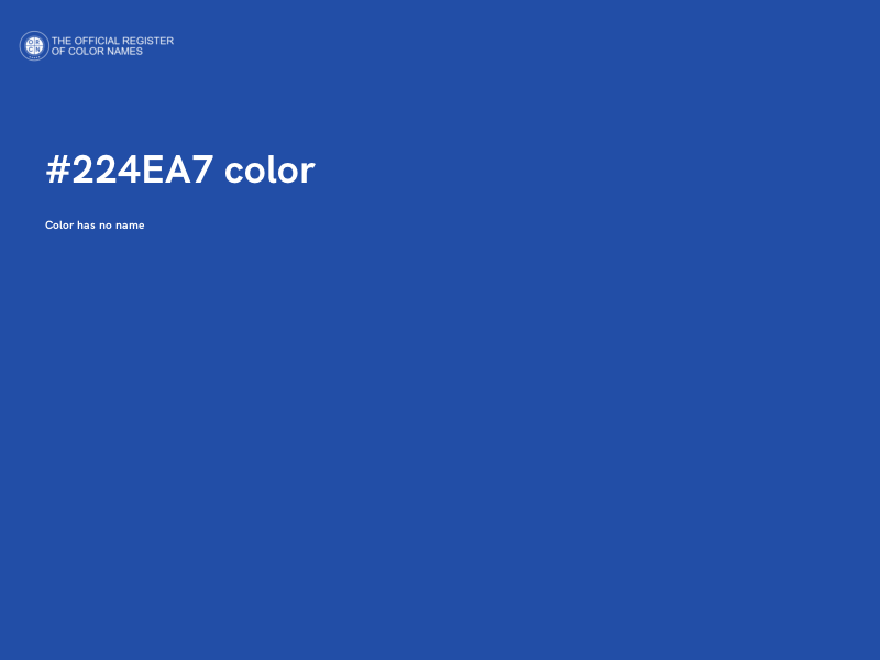 #224EA7 color image