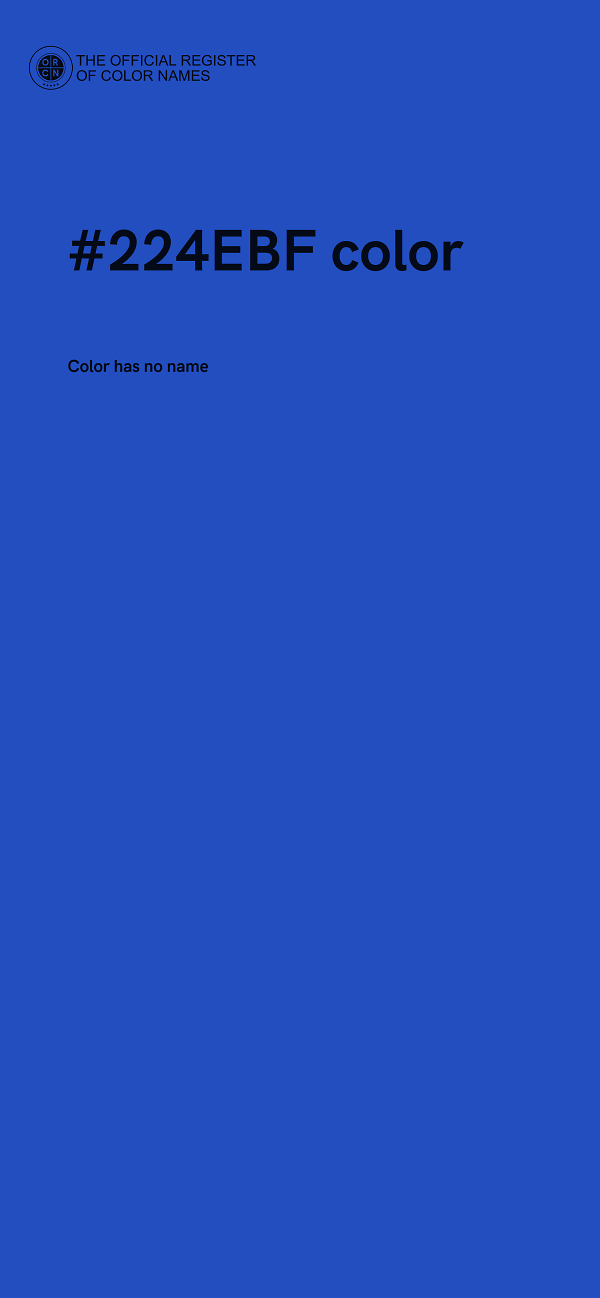 #224EBF color image