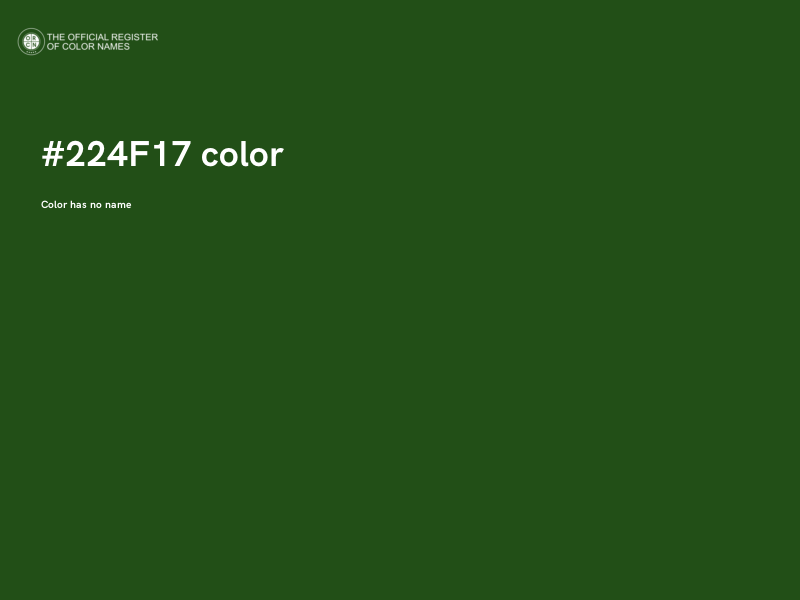 #224F17 color image