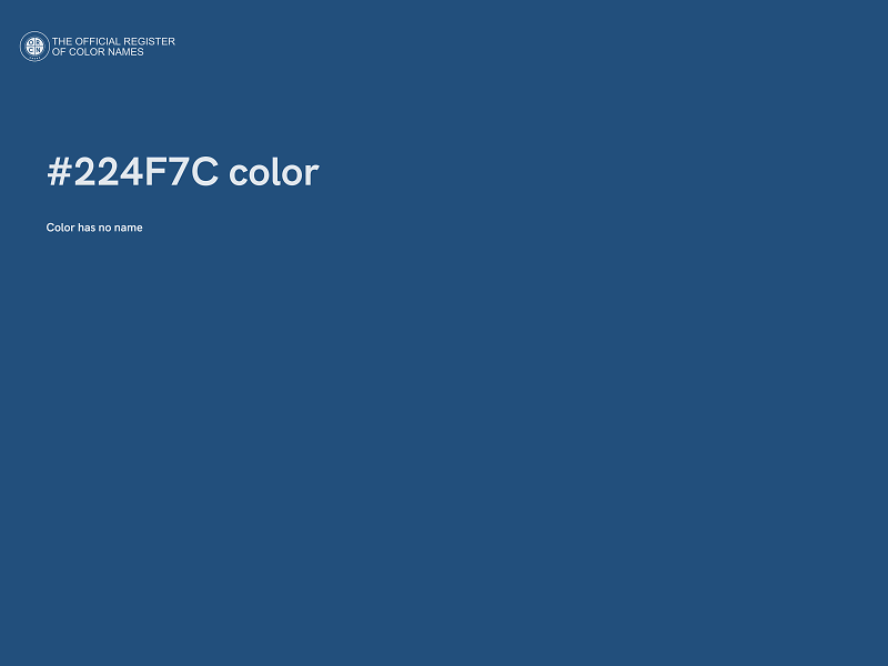 #224F7C color image