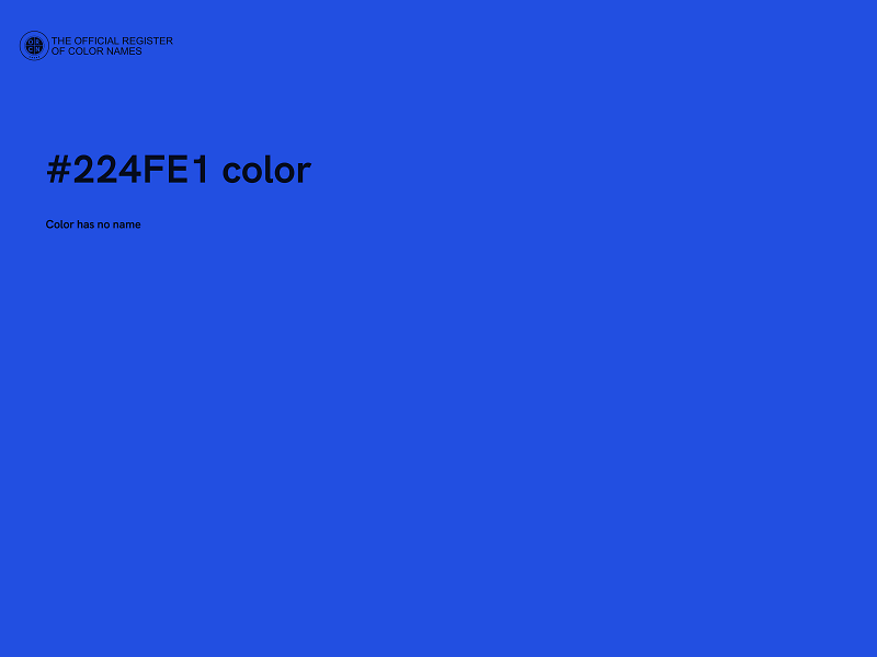 #224FE1 color image