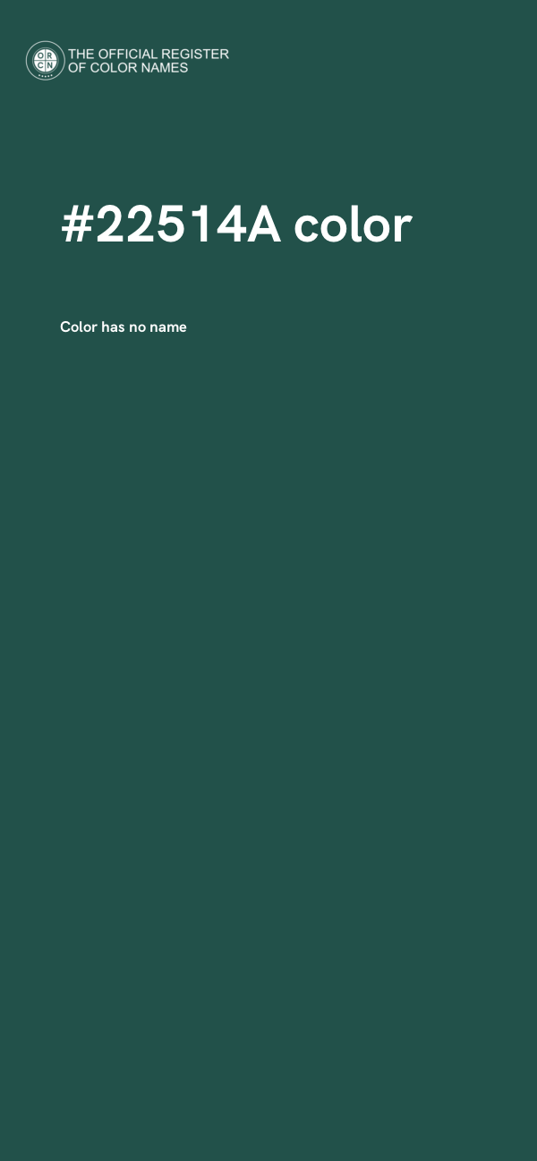 #22514A color image