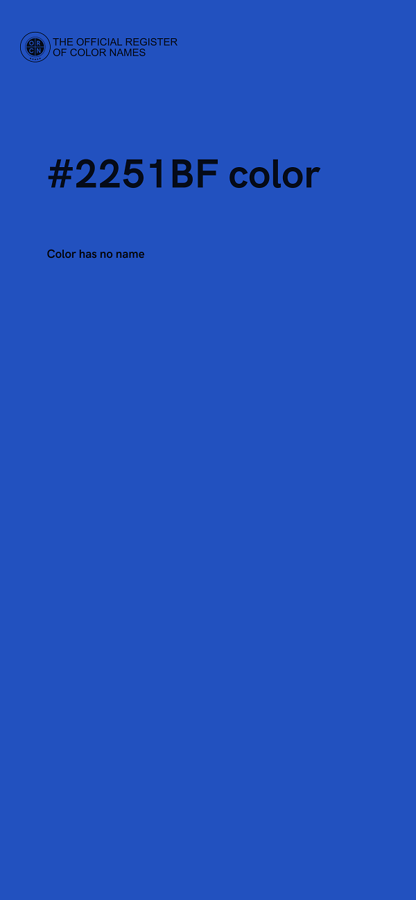 #2251BF color image