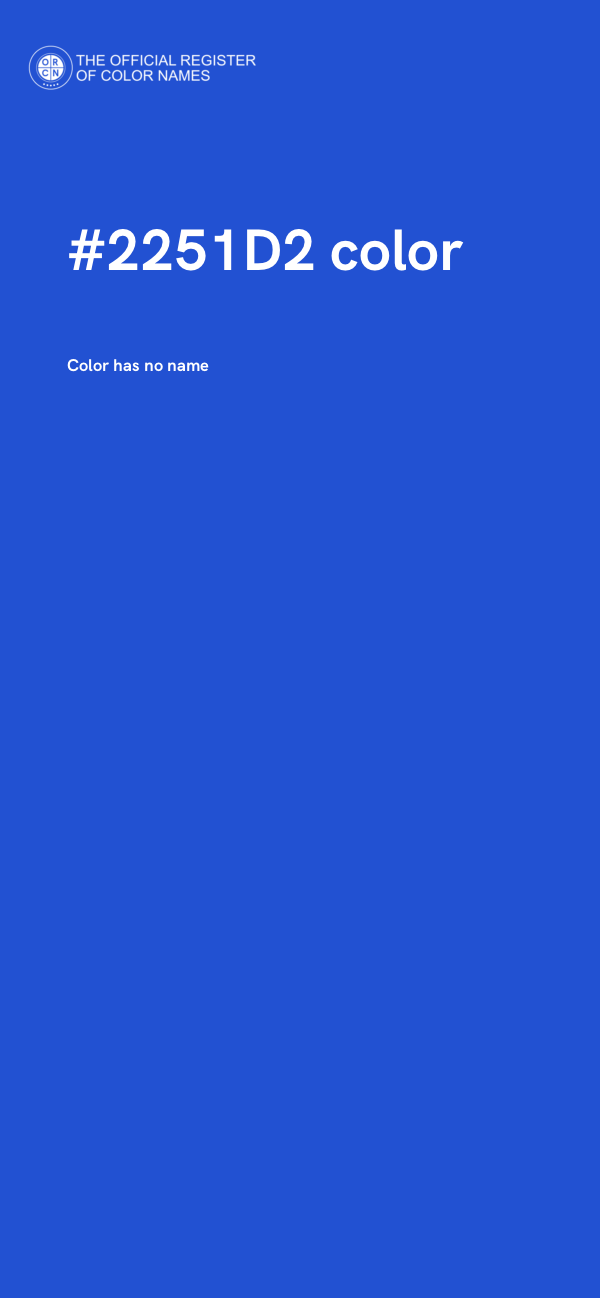 #2251D2 color image